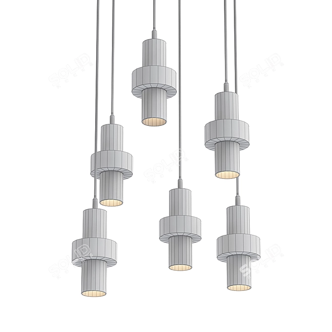 Elegant Umos Lighting Fixture 3D model image 2