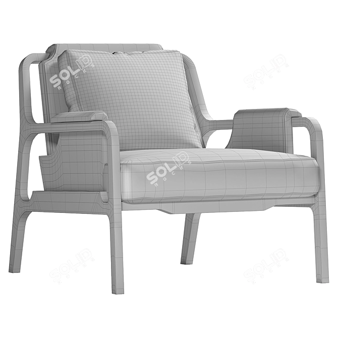 Fergus Upholstered Armchair - 2017 Edition 3D model image 6