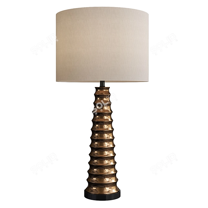 Elegant Currey Co. Kanikel Table Lamp 3D model image 1