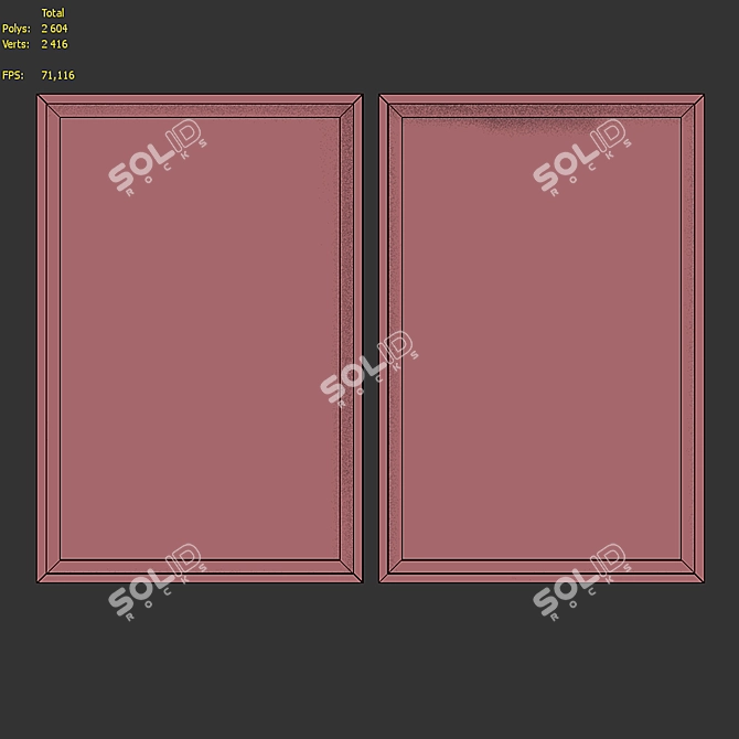 Abstract Frame Set | Modern Style | 2 Frames 3D model image 7