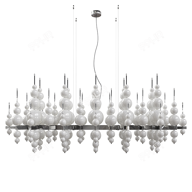 Ethereal Moonlight Chandelier 3D model image 2