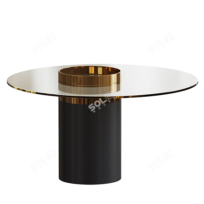 Modern Gallotti & Radice Haumea T Dining Table 3D model image 3