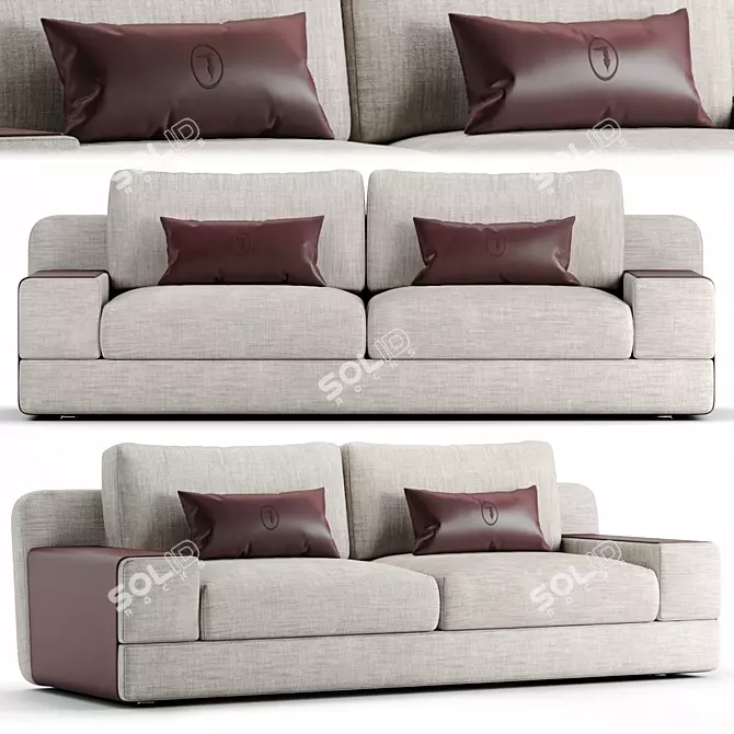  Stylish HEDO Sofa: Luxury Comfort for Your Home 3D model image 1