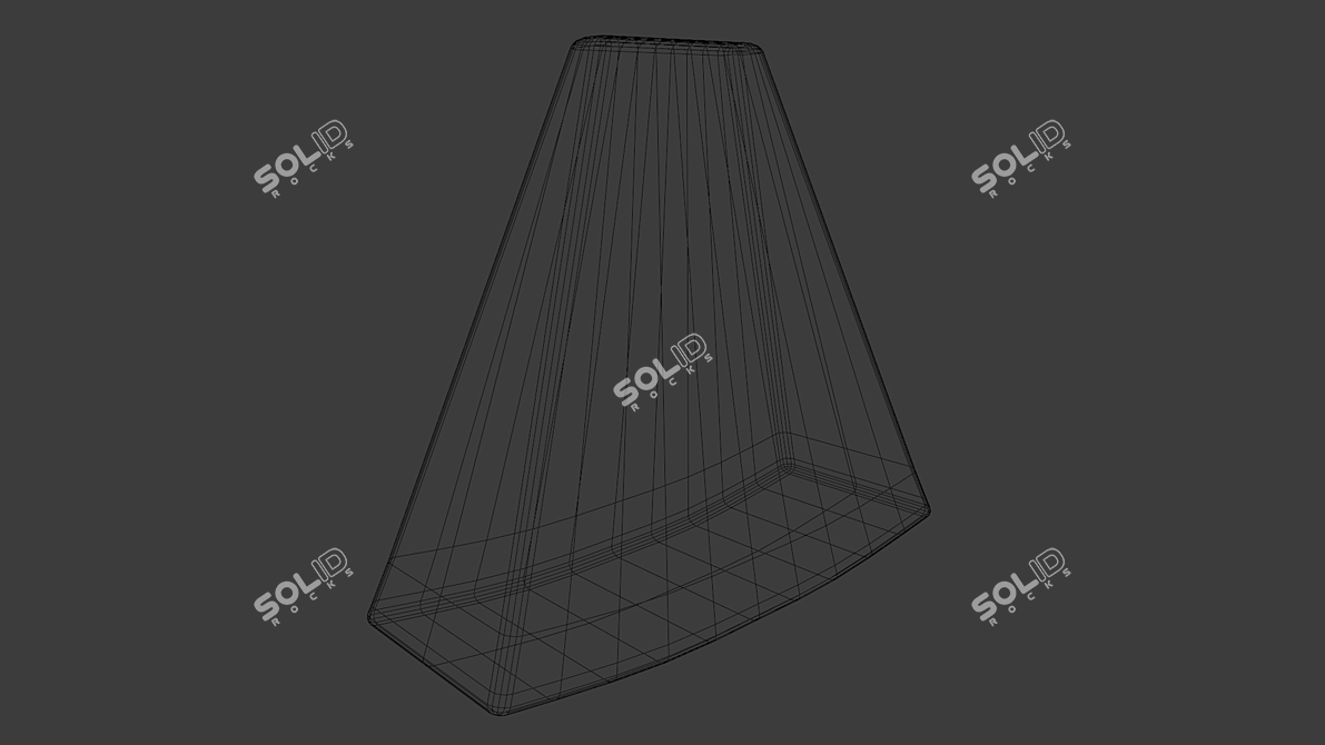 Poly Watermelon Slice with Seeds 3D model image 4