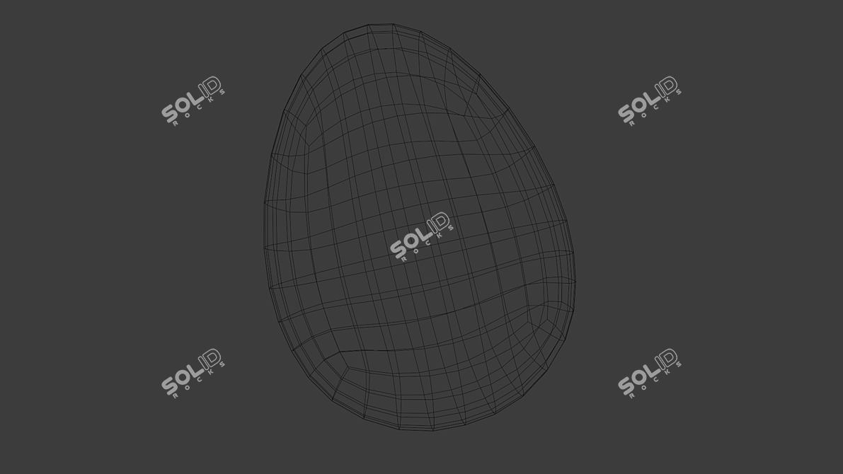 Poly Watermelon Slice with Seeds 3D model image 5