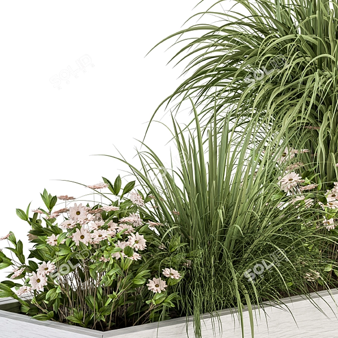 Garden Greens: 290-Piece Outdoor Plant Box 3D model image 3