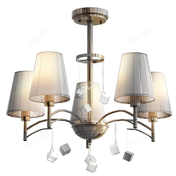 Gvenet CH: Stunning Designer Lamp 3D model image 2