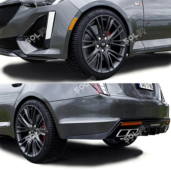 Luxury Sedan: Cadillac CT5 3D model image 4