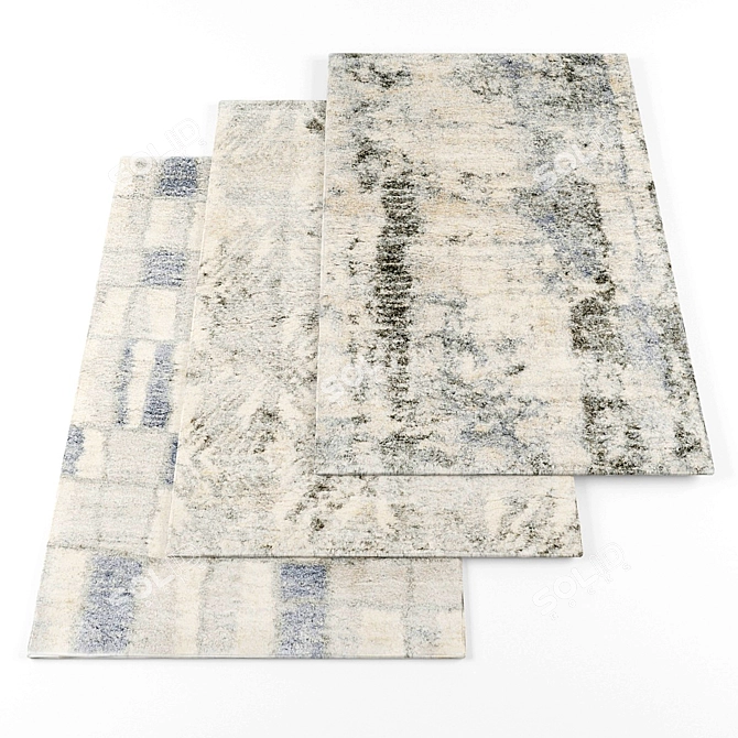 High-Resolution Rugs Set 3D model image 1