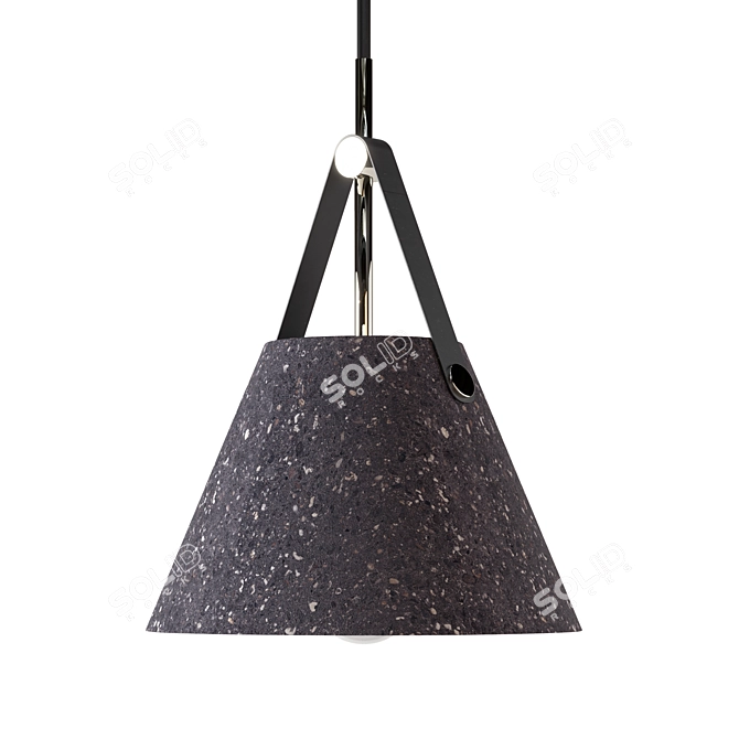 Sleek Nordic Pendant Light 3D model image 3