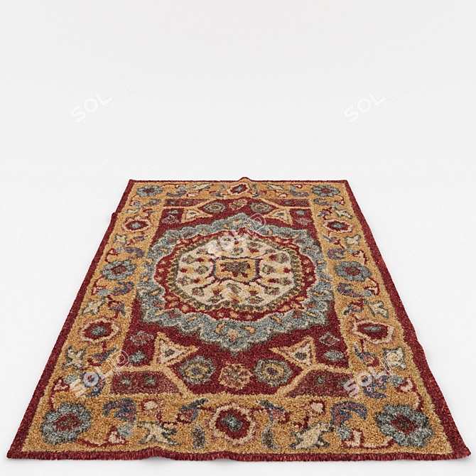 Versatile Rug Set: 6 Variations 3D model image 6