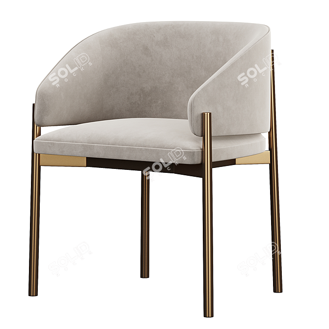 Elegant Comfort: Porro Frank Armchair 3D model image 1