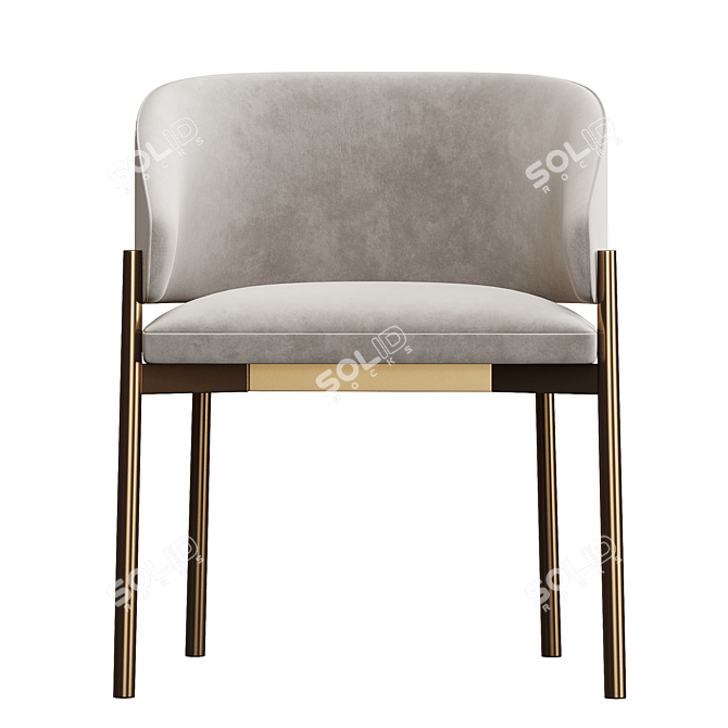 Elegant Comfort: Porro Frank Armchair 3D model image 2