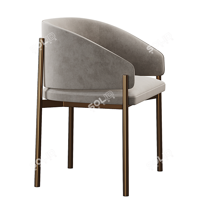 Elegant Comfort: Porro Frank Armchair 3D model image 3