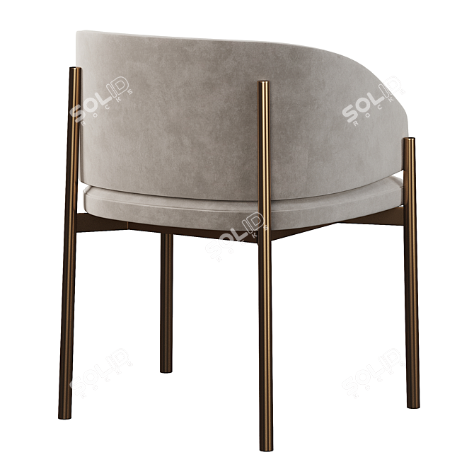 Elegant Comfort: Porro Frank Armchair 3D model image 4