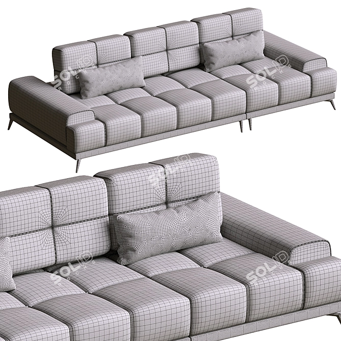 Modern Milan Brussel Sofa 3D model image 4