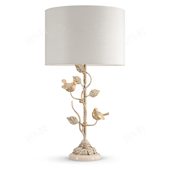 Rustic Vintage Table Lamp 3D model image 6