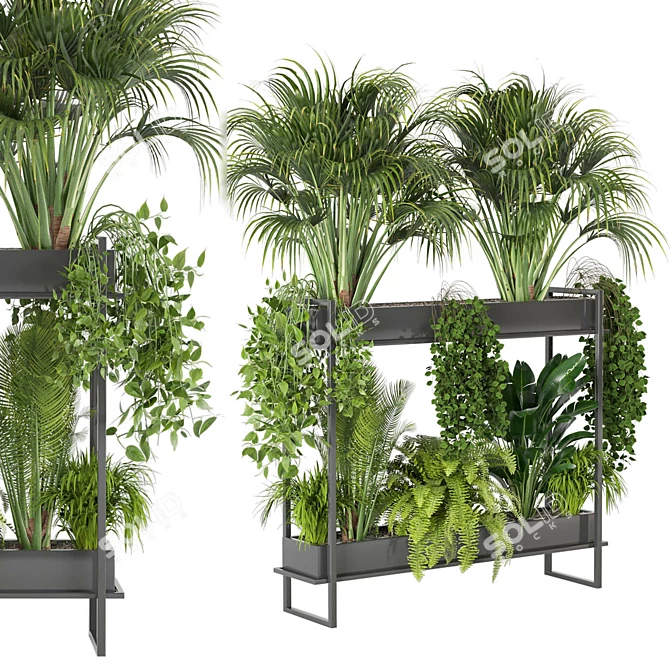 Ferm Living Bau Pot Large - Set 0080: Stylish Indoor Plants 3D model image 1