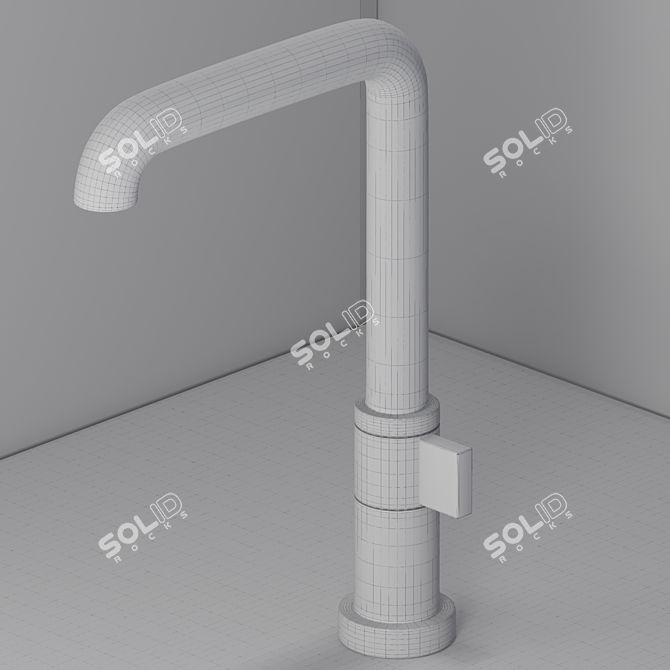 Elegant Brizo Litze Bathroom Furniture 3D model image 6