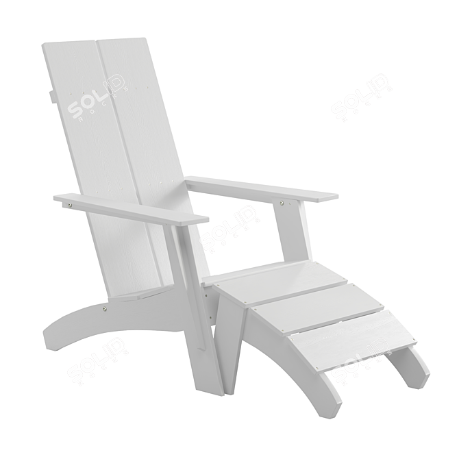 Sawyer Modern Adirondack Chair 3D model image 12