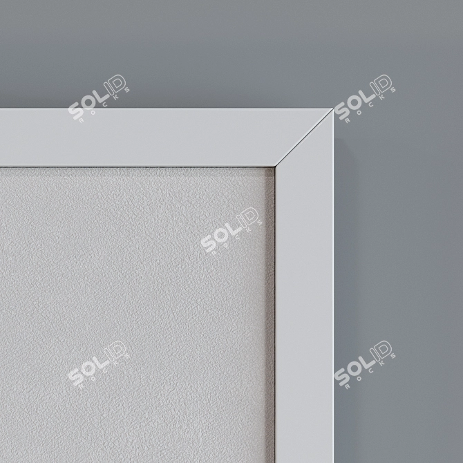 Modern Frame Set: 2 Minimalist Frames with 5 Material Options 3D model image 6