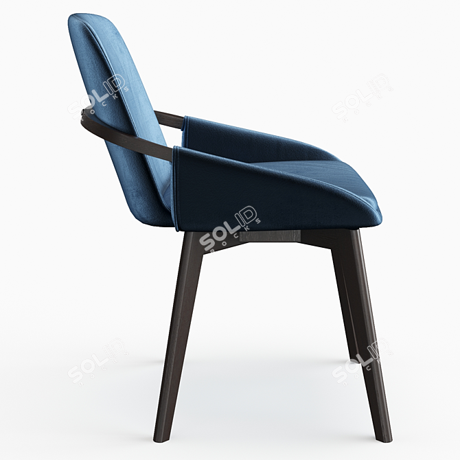 Modern Ondina Side Chair: George Oliver's Wayfair Wonder! 3D model image 3