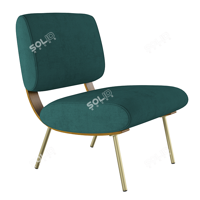 Gio Ponti Round D.154.5 Chair 3D model image 1