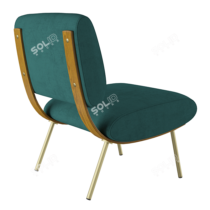 Gio Ponti Round D.154.5 Chair 3D model image 3
