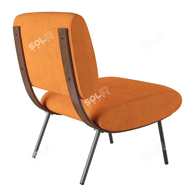 Gio Ponti Round D.154.5 Chair 3D model image 4