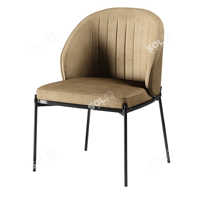 Elegant Cosmorelax Dining Chair 3D model image 1