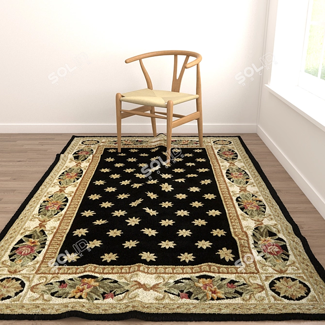 Versatile Set of 8 Rugs: No 321 3D model image 3