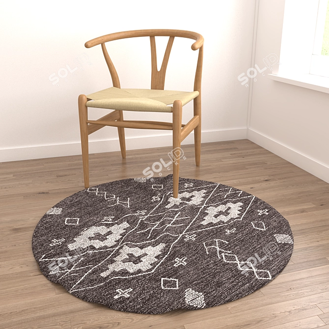 Versatile Rug Set: 8 Designs for Close-ups and Wide Shots 3D model image 2