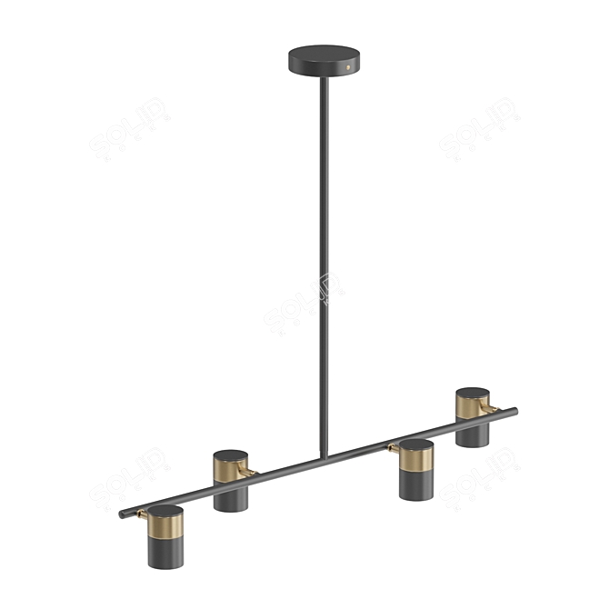 GITTAN 4 LED Lamp 3D model image 2