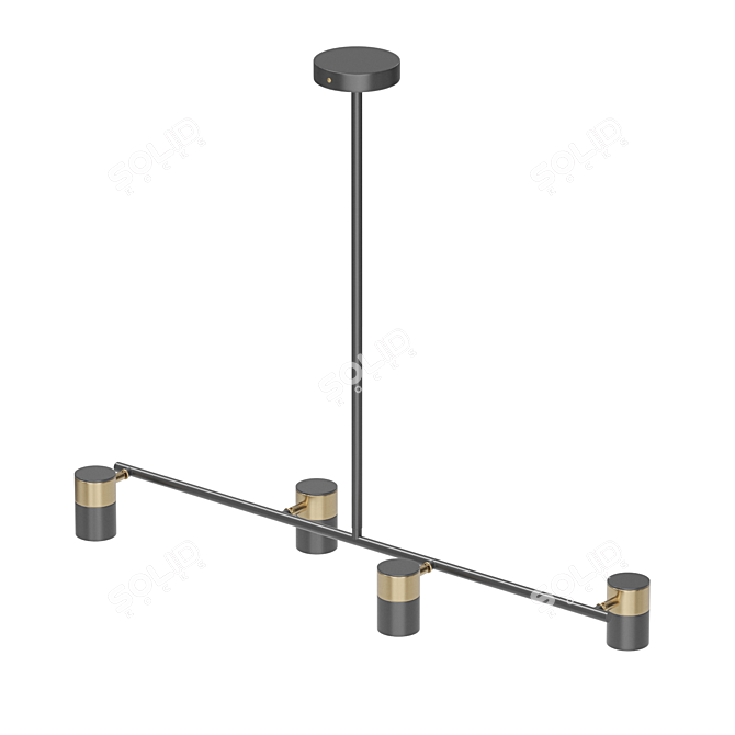 GITTAN 4 LED Lamp 3D model image 3