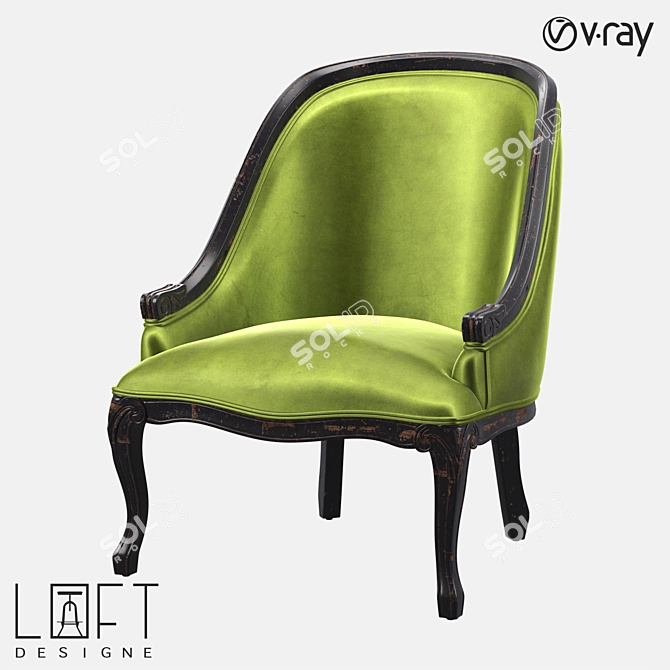 Modern Armchair 4110: Loft Design 3D model image 1