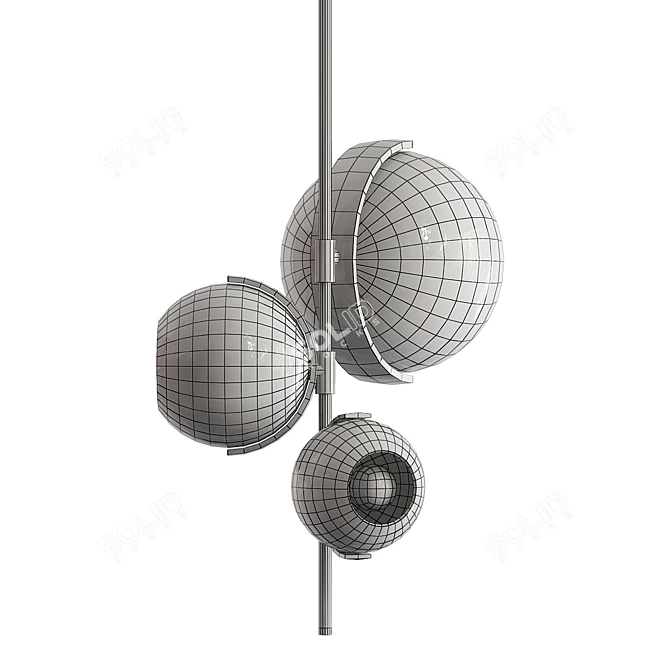 Stylish Rubie Design Lamp 3D model image 2