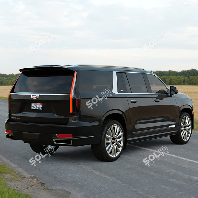 Cadillac Escalade ESV: Unmatched Luxury 3D model image 4