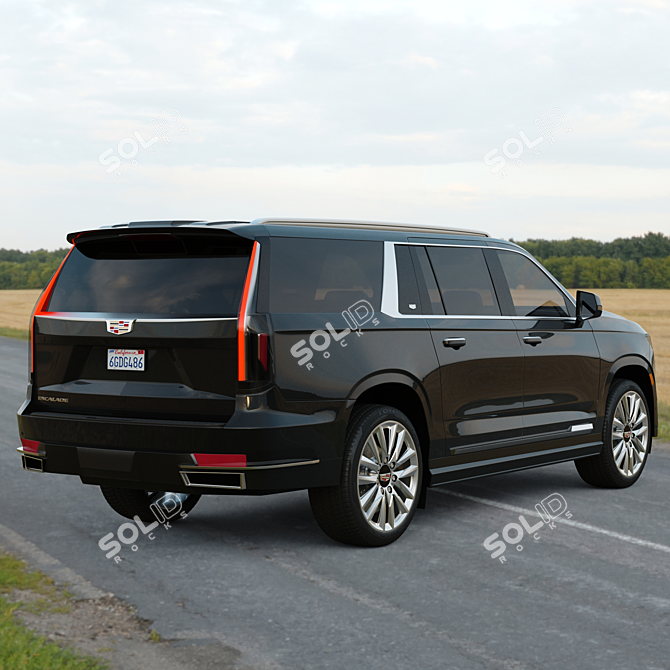 Cadillac Escalade ESV: Unmatched Luxury 3D model image 7