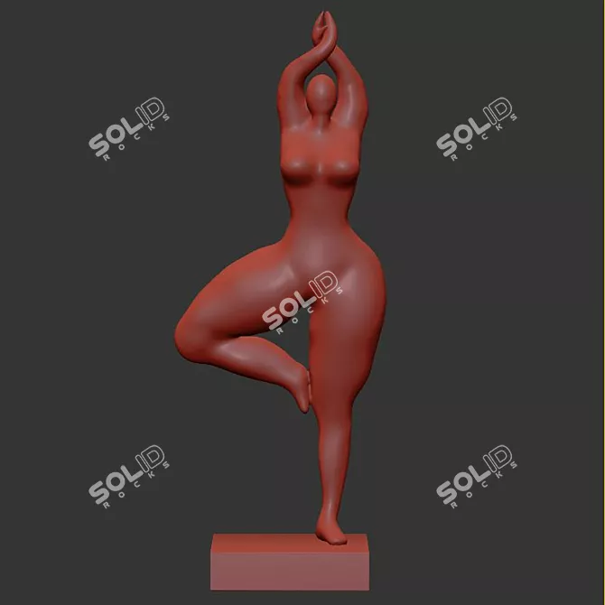 Contemporary People Art Collection 3D model image 7