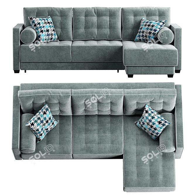 Modern Brabus 09 Furman Corner Sofa 3D model image 2