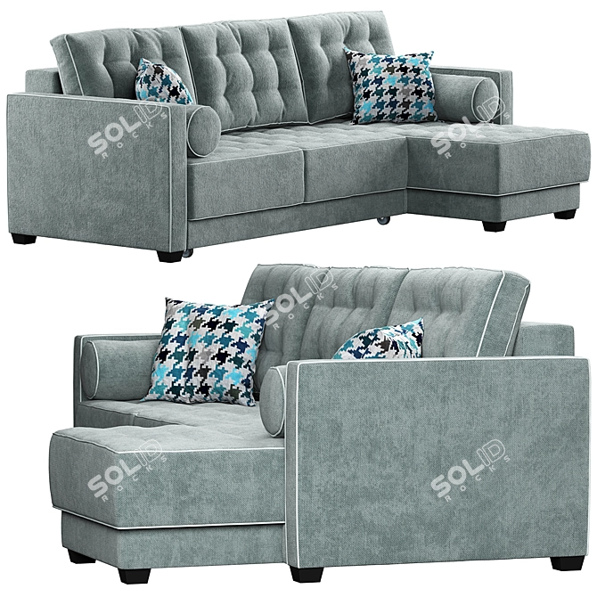 Modern Brabus 09 Furman Corner Sofa 3D model image 3