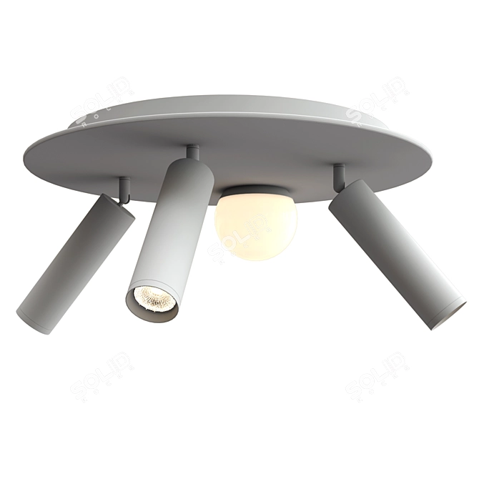 Rotating Ball Ceiling Lamp 3D model image 4