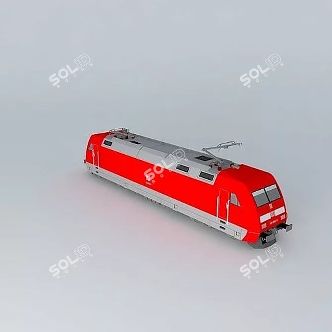 Sleek DBAG Class 101 Electric Locomotive 3D model image 1