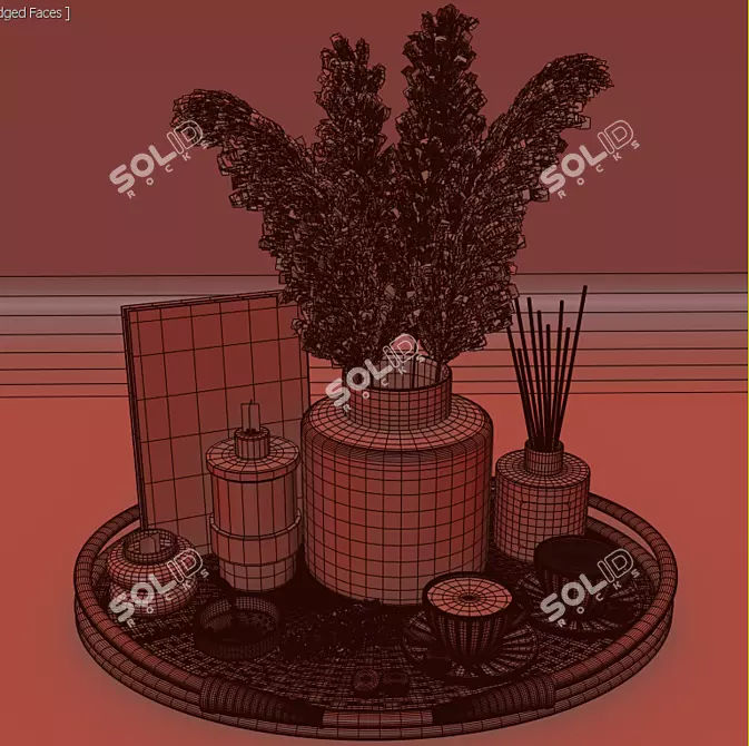 2017 Decorative Set: Centimeters, Polys: 464,988 3D model image 4