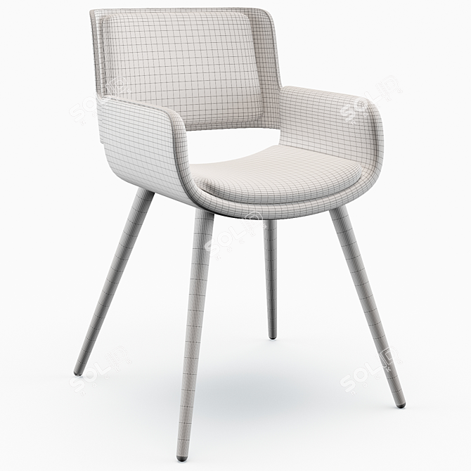 Modern Kremer Arm Chair 3D model image 6