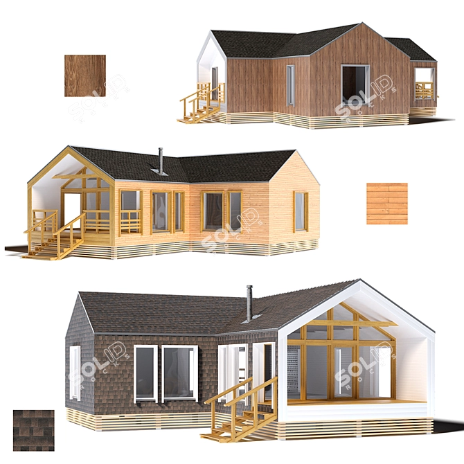 Modern Barnhouse: Versatile Design! 3D model image 1