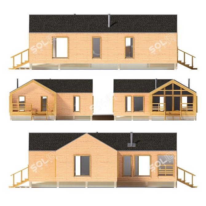 Modern Barnhouse: Versatile Design! 3D model image 3