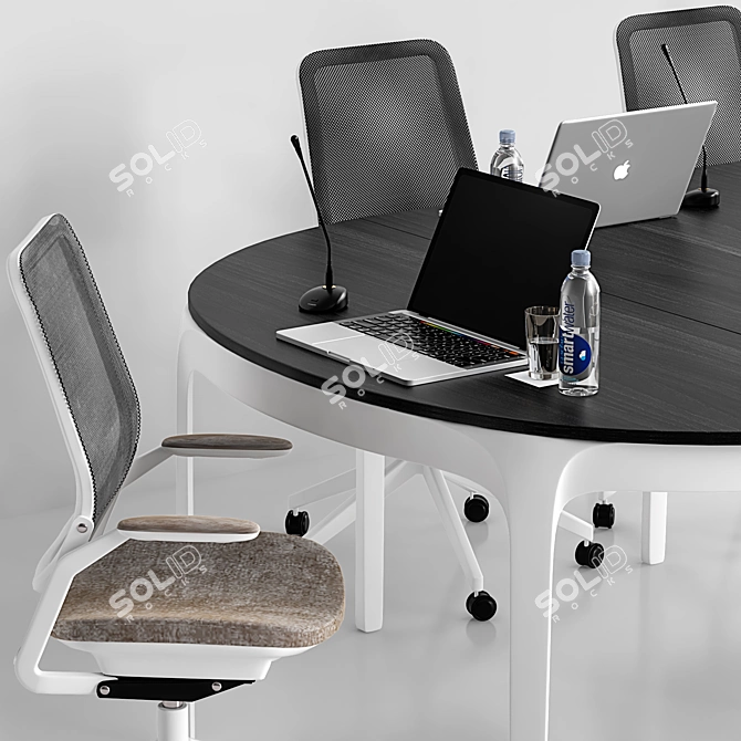 Modern Conference Table 22 3D model image 2
