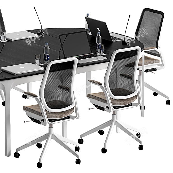 Modern Conference Table 22 3D model image 3