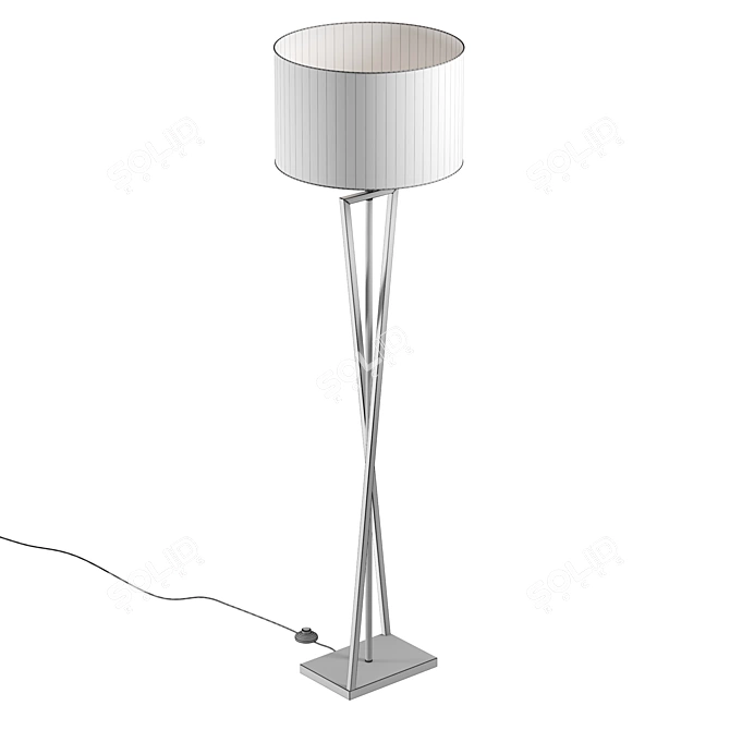 Elegant Torch Stand: 43cm x 158cm x 43cm 3D model image 2